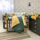 Lenjerie Patut Bebe Copii 6 piese Lion